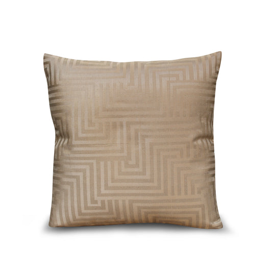 Royal Luxe Mushroom Jacquard Cushion Cover – 17x17 Inches | Elegant Decorative Pillow
