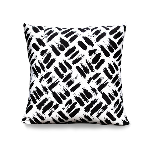Zigzag Pulse – Give Your Minimalist Space a Bold Black & White Edge (17 x 17 inches)