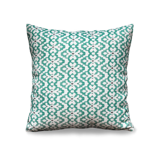 Aqua Rhythm – Add a Cool, Contemporary Touch with Turquoise Geo Vibes (17 x 17 inches)