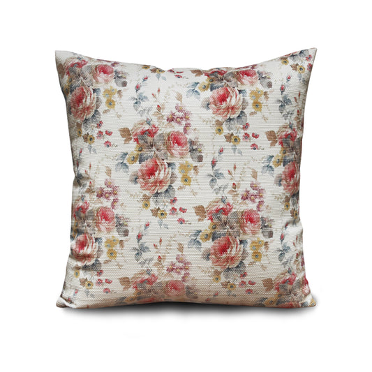 Vintage Rose Garden – Add Timeless Floral Elegance to Your Living Room (17x17 inches)