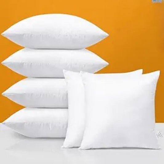 Premium Filled Cushion Pillows – Pack of 6 | Soft & Fluffy 18x18 Cushion Inserts for Sofa, Bed & Chairs