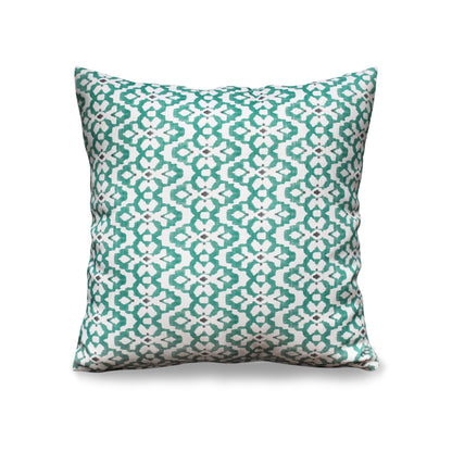 Aqua Rhythm – Add a Cool, Contemporary Touch with Turquoise Geo Vibes (17 x 17 inches)
