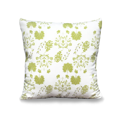 Fern Whisper – Bring In Nature's Calm with Gentle Green Florals (17 x 17 inches)