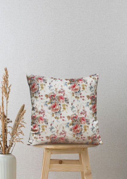 Vintage Rose Garden – Add Timeless Floral Elegance to Your Living Room (17x17 inches)