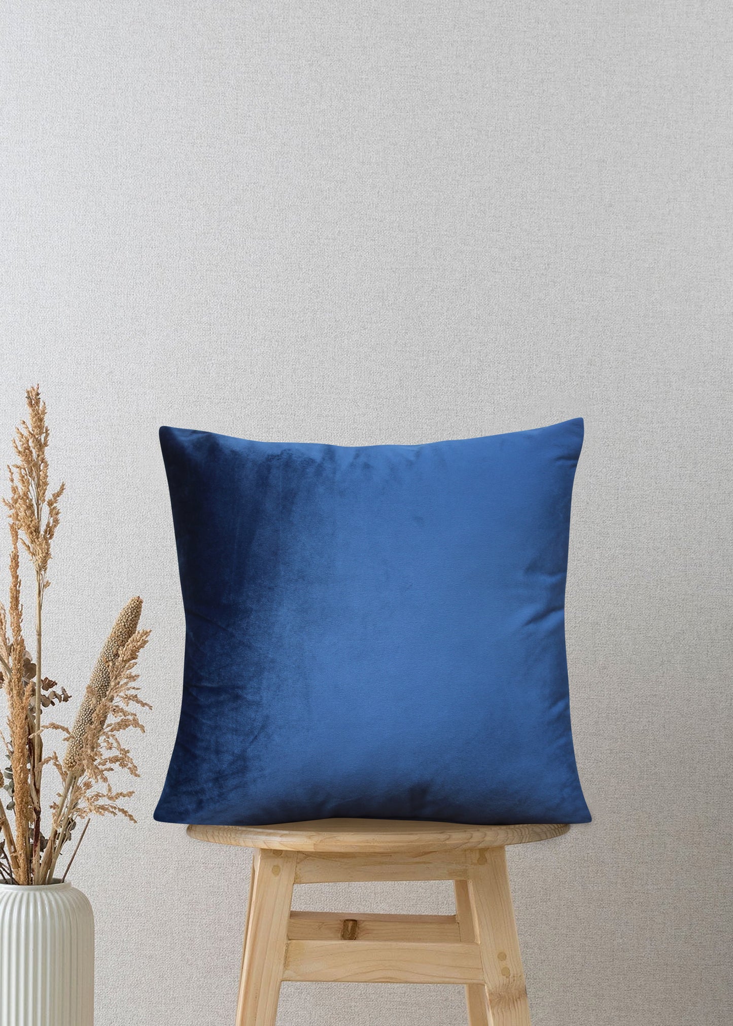 Royal Blue Velvet Cushion – Sophistication & Comfort in One, 17x17 Inches