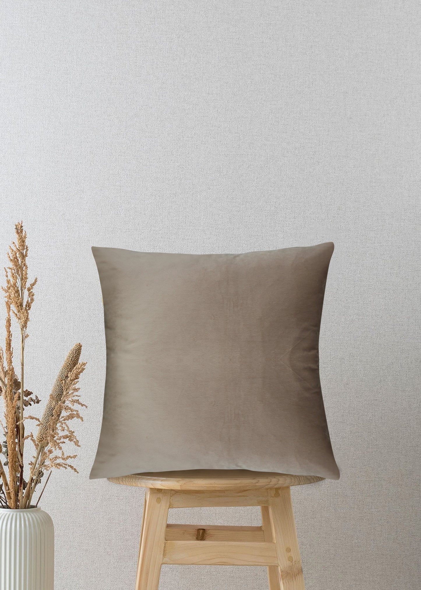 Stonewall Velvet Cushion – Subtle Elegance for a Timeless Look, 17x17 Iches