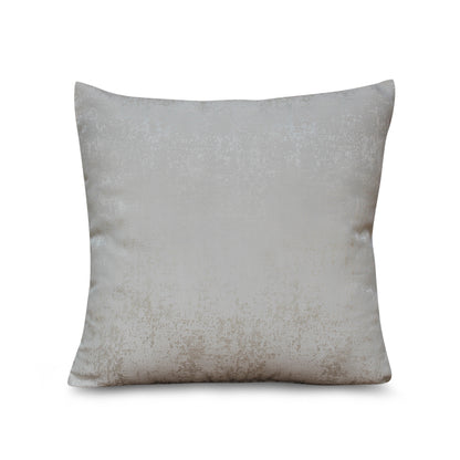 Textured Luxe Warm Grey Jacquard Decorative Throw Pillow Cover, 17x17 Inches