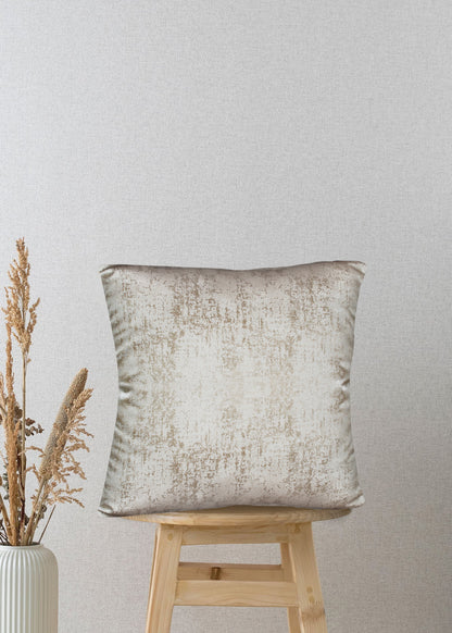 Textured Luxe Mountain Mist Jacquard Decorative Throw Pillow Cover, 17x17 Inches