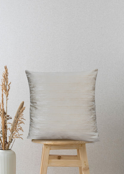 Textured Luxe Grey Cloud Jacquard Decorative Throw Pillow Cover, 17x17 Inches