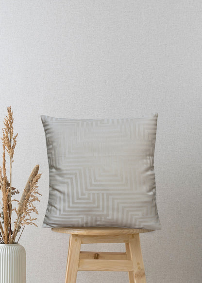 Royal Luxe Cotton Seed Jacquard Cushion Cover – 17x17 Inches | Elegant Decorative Pillow